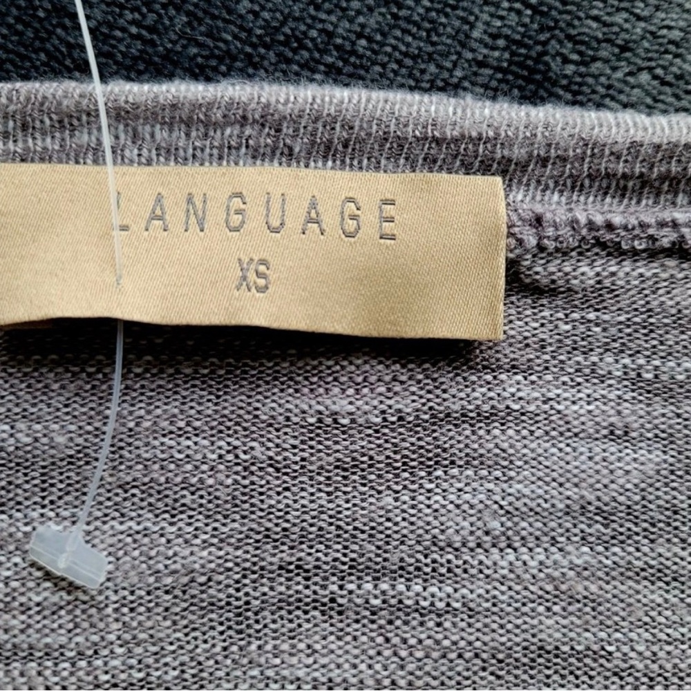 Language by Anthropologie Women’s Dip Dyed Top Cutout Back - Picture 7 of 8